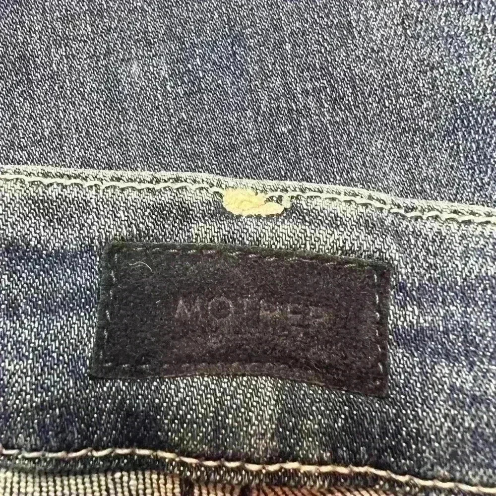 MOTHER Distressed Jeans The Looker Crop Gypsy Size 24 - Picture 8 of 12
